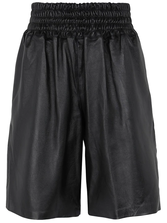 Leather Pull On Bermuda Short 