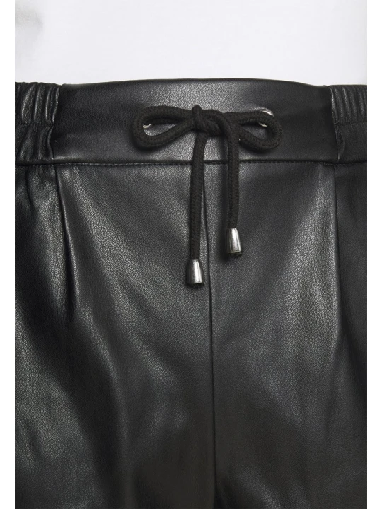 Women Edgy Real Lambskin Black Leather Shorts Women Edgy Real Lambskin Black Leather Shorts