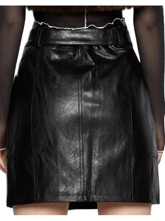 Black Leather Skirt Outfit