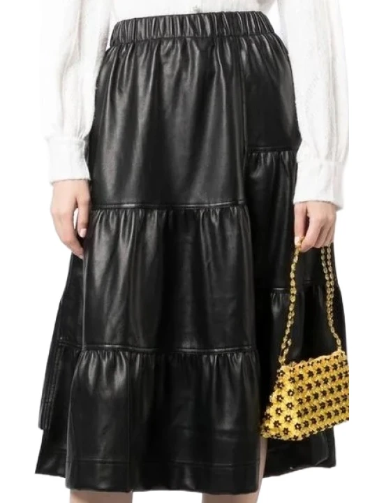  Black Skirt Leather