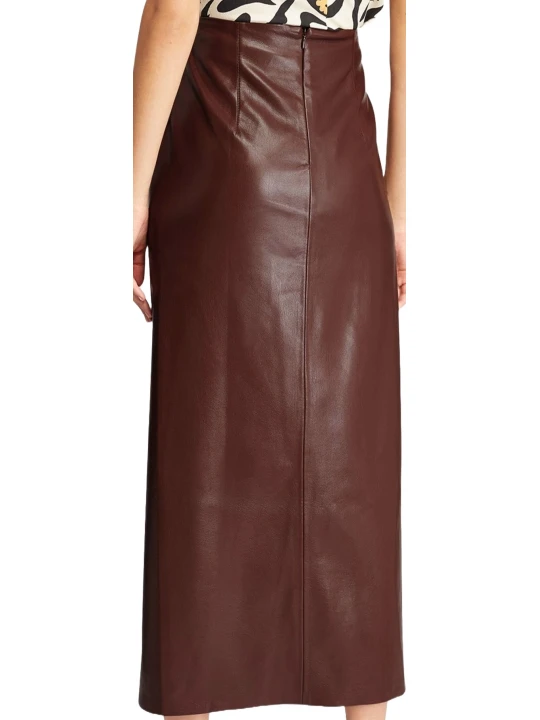 Skirt In Brown Leather