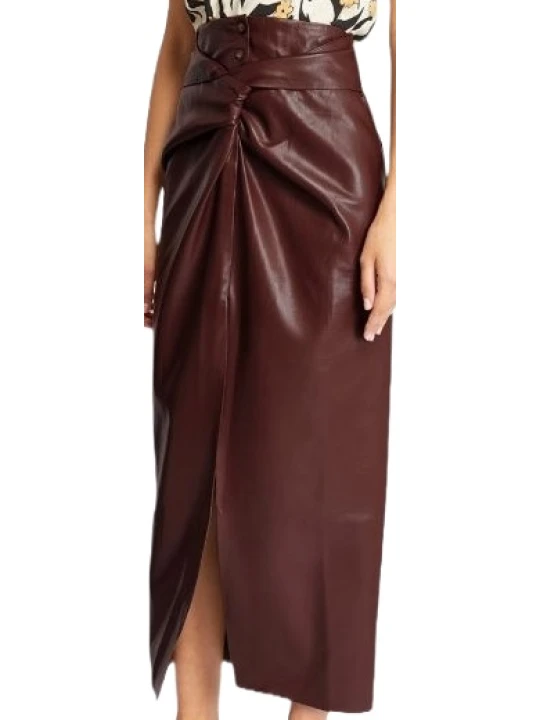 Skirt In Brown Leather