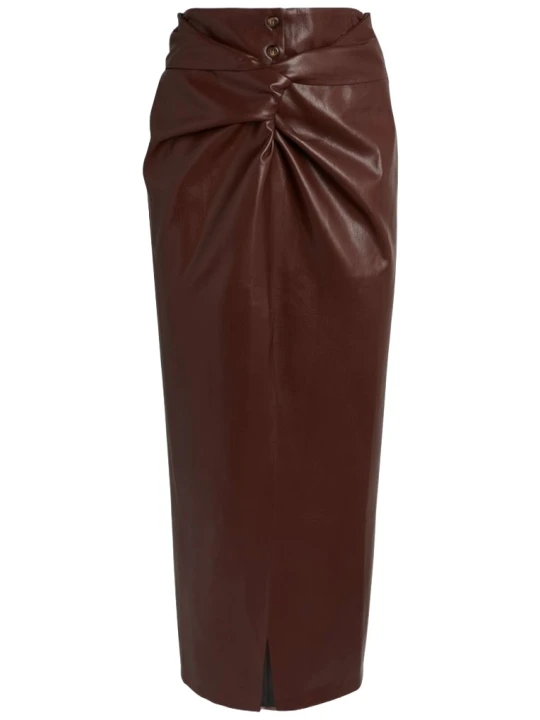 Skirt In Brown Leather