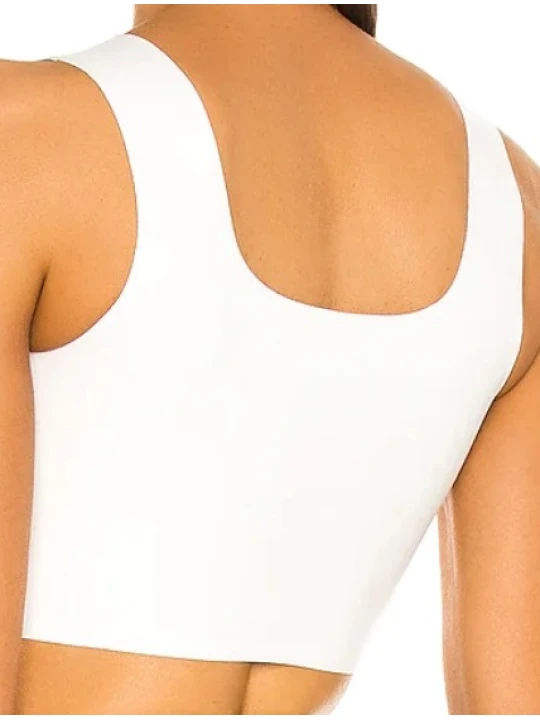 Laxurious White Leather Real Top