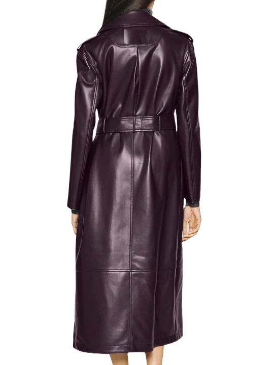 Best Purple Leather Coat