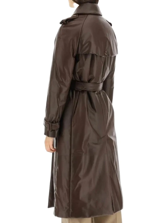 Dark Brown Lamb Leather Coat