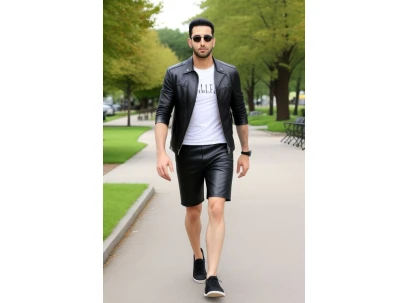 Make a Bold Fashion Statement: Stand Out with Leather Shorts for Men