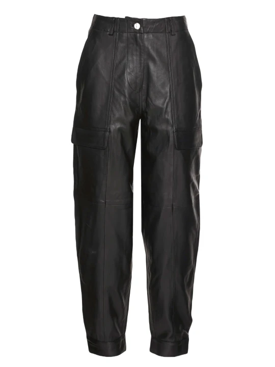 Classy Black Leather Capri Pant Classy Black Leather Capri Pant